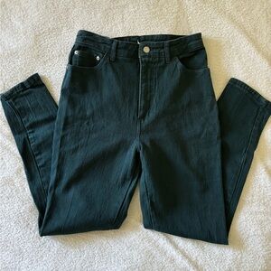 Cest Toi Vintage High Waisted Dark Green Women’s Jeans Size 13
